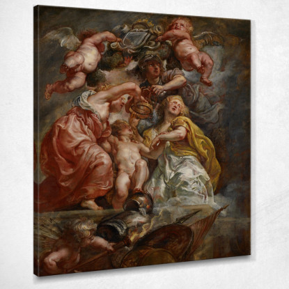 L'Unione D'Inghilterra E Scozia Carlo I Come Principe Di Galles Peter Paul Rubens ppr289 quadro stampato su tela