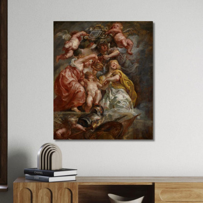 L'Unione D'Inghilterra E Scozia Carlo I Come Principe Di Galles Peter Paul Rubens ppr289 quadro stampato su tela