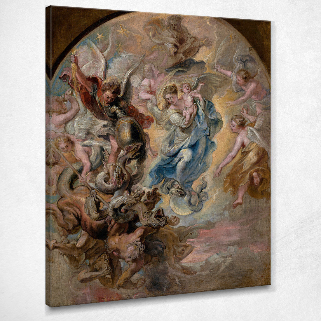 La Vergine Come Donna Dell'Apocalisse Peter Paul Rubens ppr291 quadro stampato su tela