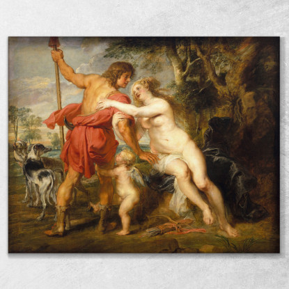 Venere E Adone 2 Peter Paul Rubens ppr316 quadro stampato su tela