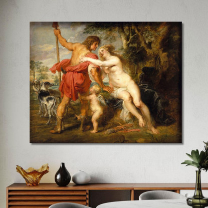 Venere E Adone 2 Peter Paul Rubens ppr316 quadro stampato su tela