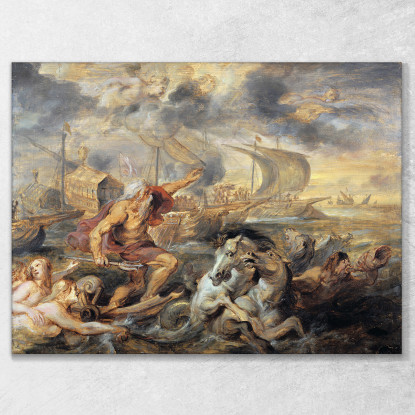 Il Viaggio Del Cardinale Infante Ferdinando Di Spagna Da Barcellona A Genova Nell'Aprile 1633 Peter Paul Rubens quadro stampato