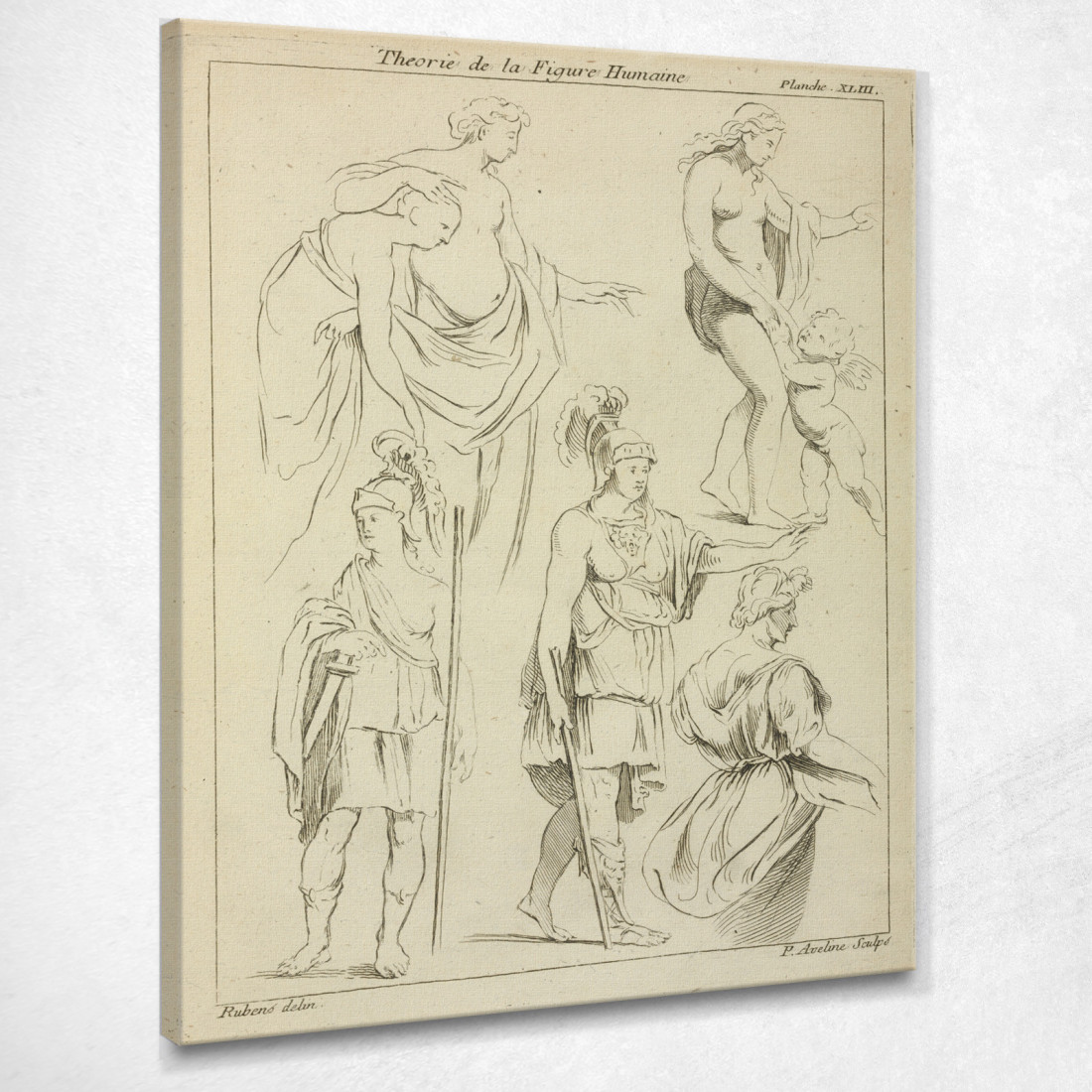 Diverses Figures, Dont Des Soldats Romains Et Des Nus Masculins Et Féminins Partiellement Drapés Peter Paul Rubens tableau impre