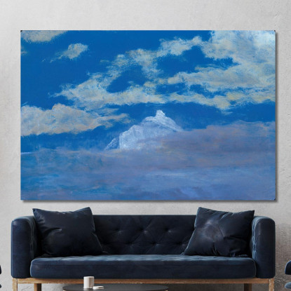 Studio Delle Nuvole Con Il Picco Della Montagna Albert Bierstadt abr16 quadro stampato su tela