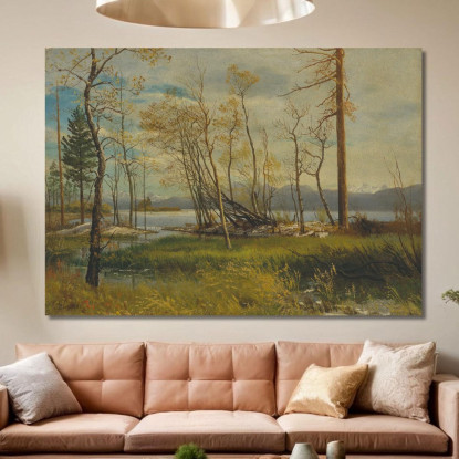 Lago Tahoe 2 Albert Bierstadt abr45 quadro stampato su tela