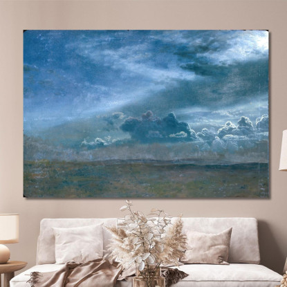 Paesaggio Con Nuvole Tempestose Albert Bierstadt abr51 quadro stampato su tela