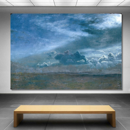 Paesaggio Con Nuvole Tempestose Albert Bierstadt abr51 quadro stampato su tela