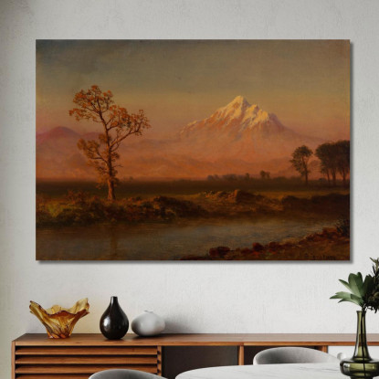 Monte Cofano Albert Bierstadt abr61 quadro stampato su tela