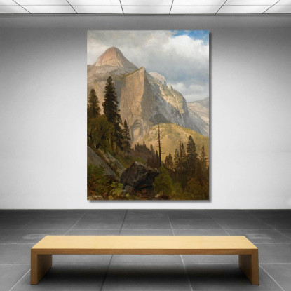 Valle Del Yosemite Della Cupola Nord Albert Bierstadt abr73 quadro stampato su tela