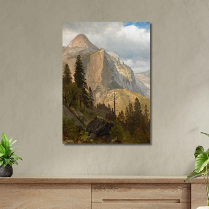 Valle Del Yosemite Della Cupola Nord Albert Bierstadt abr73 quadro stampato su tela