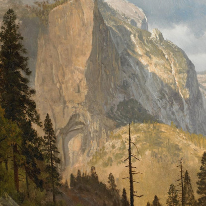 Valle Del Yosemite Della Cupola Nord Albert Bierstadt abr73 quadro stampato su tela