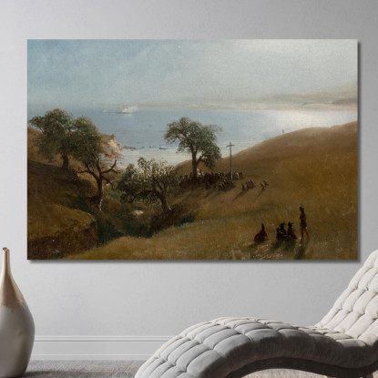 Studio Per L'Ingresso A Monterey Albert Bierstadt abr92 quadro stampato su tela