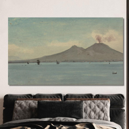 Vesuvio Albert Bierstadt abr125 quadro stampato su tela