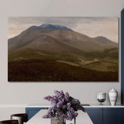 Montagne Bianche Del New Hampshire Albert Bierstadt abr130 quadro stampato su tela
