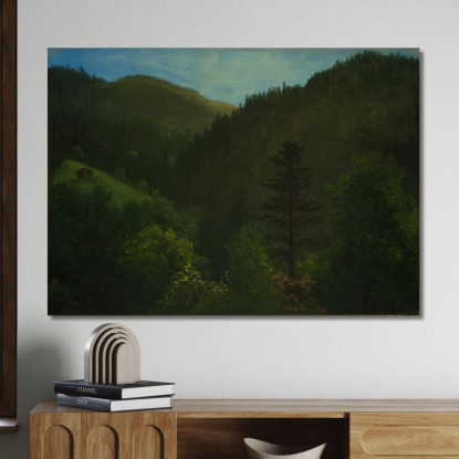 Paesaggio Boscoso Albert Bierstadt abr134 quadro stampato su tela