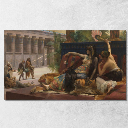 Cleopatra Testa I Veleni Sui Prigionieri Condannati Alexandre Cabanel acb9 quadro stampato su tela