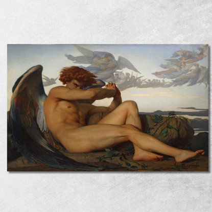 Angelo Della Caduta Alexandre Cabanel acb12 quadro stampato su tela