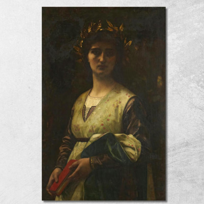 Laura Del Petrarca Alexandre Cabanel acb25 quadro stampato su tela