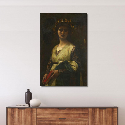 Laura Del Petrarca Alexandre Cabanel acb25 quadro stampato su tela