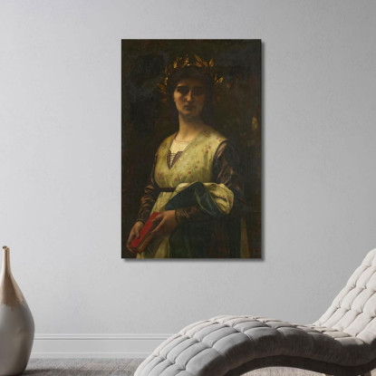 Laura Del Petrarca Alexandre Cabanel acb25 quadro stampato su tela