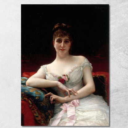 Ritratto Di Signora Edouard Hervé Alexandre Cabanel acb29 quadro stampato su tela