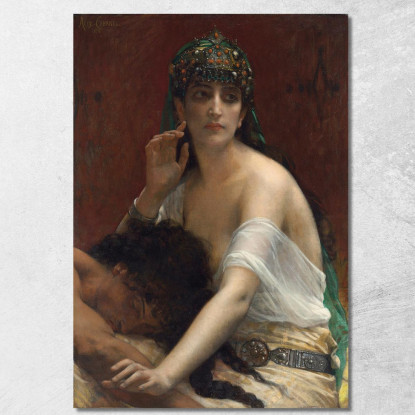 Sansone E Dalila Alexandre Cabanel acb43 quadro stampato su tela