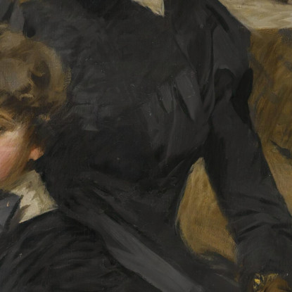 Fru Weguelin Med Son La Signora Weguelin E Suo Figlio Anders Zorn azn22 quadro stampato su tela