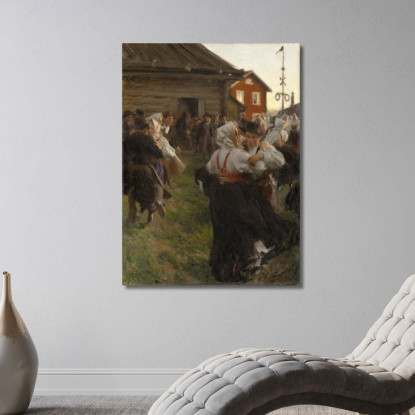 Danza Di Mezza Estate Anders Zorn azn44 quadro stampato su tela