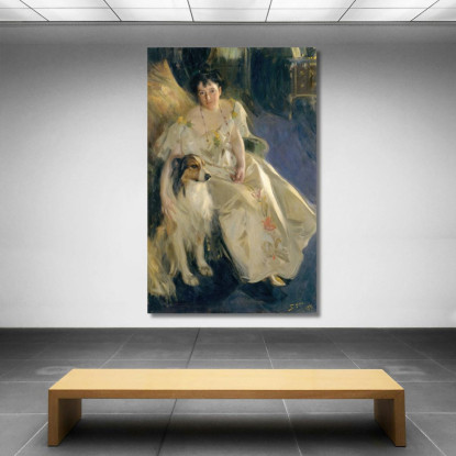 La Signora Walter Rathbone Bacon Virginia Purdy Barker Anders Zorn azn50 quadro stampato su tela