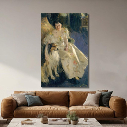 La Signora Walter Rathbone Bacon Virginia Purdy Barker Anders Zorn azn50 quadro stampato su tela