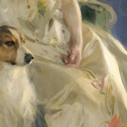 La Signora Walter Rathbone Bacon Virginia Purdy Barker Anders Zorn azn50 quadro stampato su tela