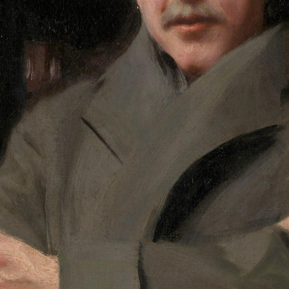 Studio Del Ritratto Di Un Uomo Anders Zorn azn62 quadro stampato su tela