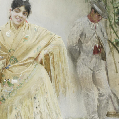 Siviglia Anders Zorn azn68 quadro stampato su tela