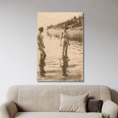 Poco Profondo Anders Zorn azn69 quadro stampato su tela