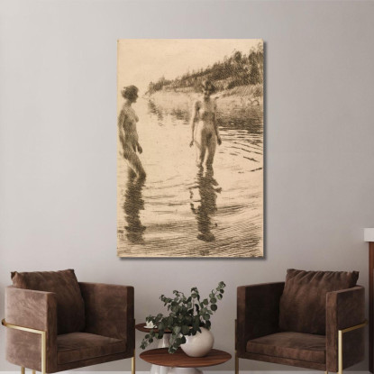 Poco Profondo Anders Zorn azn69 quadro stampato su tela