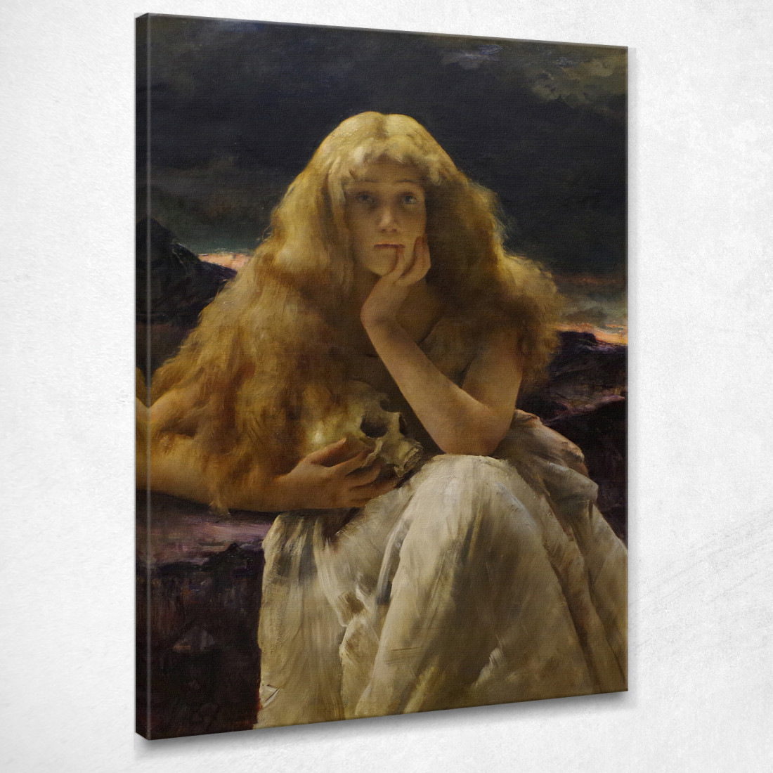Maria Maddalena Alfred Stevens stal58 quadro stampato su tela