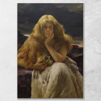 Maria Maddalena Alfred Stevens stal58 quadro stampato su tela