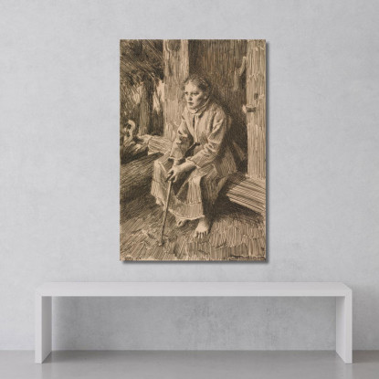 Sul Bastione Anders Zorn azn80 quadro stampato su tela