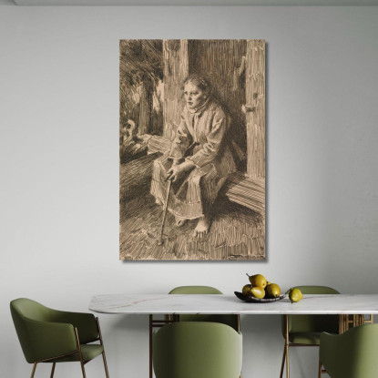 Sul Bastione Anders Zorn azn80 quadro stampato su tela