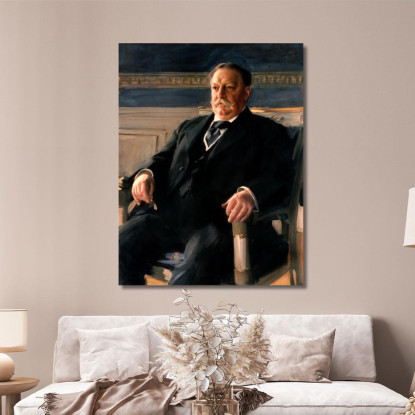 William Howard Taft Anders Zorn azn82 quadro stampato su tela