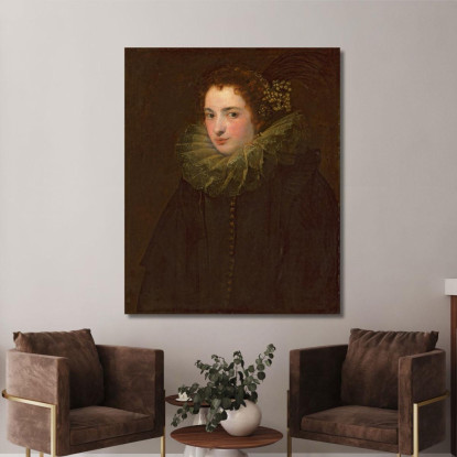 Un Ritratto Di Una Nobildonna Anthony van Dyck avd5 quadro stampato su tela