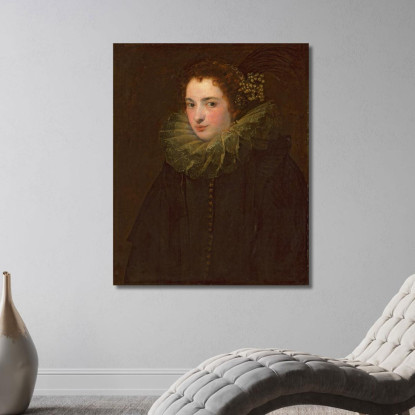 Un Ritratto Di Una Nobildonna Anthony van Dyck avd5 quadro stampato su tela