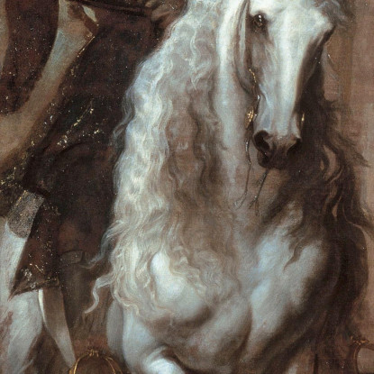 Anton Giulio Brignole-Sale On Horseback Anthony van Dyck avd10 quadro stampato su tela