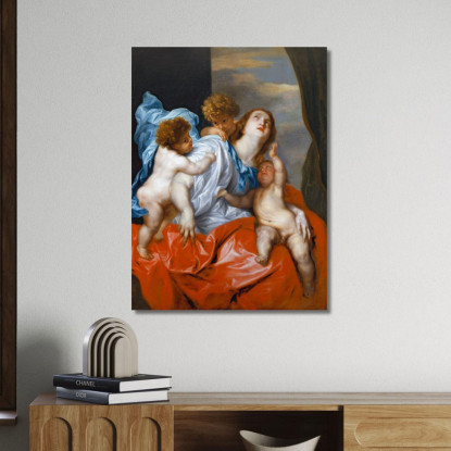 Beneficenza Anthony van Dyck avd14 quadro stampato su tela