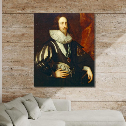 Carlo I 2 Anthony van Dyck avd16 quadro stampato su tela