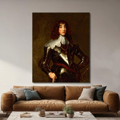Carlo Ludovico Elettore Palatino 2 Anthony van Dyck avd17 quadro stampato su tela