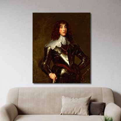 Carlo Ludovico Elettore Palatino 2 Anthony van Dyck avd17 quadro stampato su tela