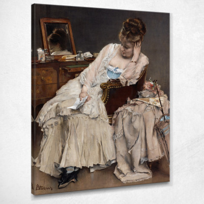 Ricordi E Rimpianti Alfred Stevens stal62 quadro stampato su tela