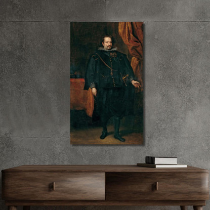 Diego De Mexía Marchese Di Leganés Anthony van Dyck avd23 quadro stampato su tela