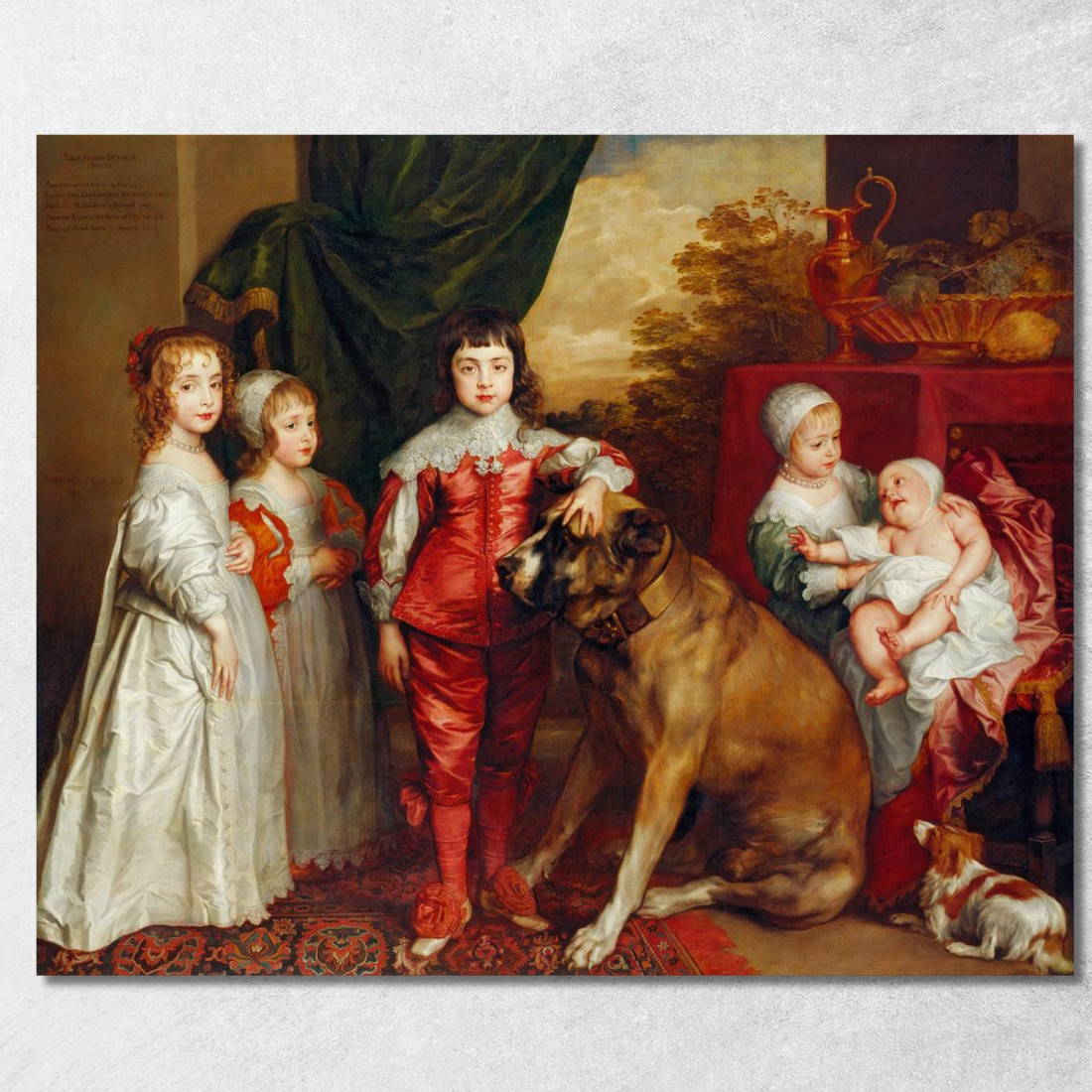 Cinque Figli Maggiori Di Carlo I Anthony van Dyck avd27 quadro stampato su tela